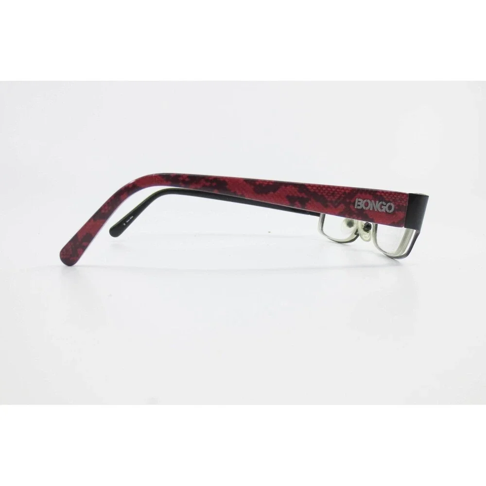Bongo Melissa Black Red Snakeskin Oval Eyeglasses Frames 47-18-130 35591